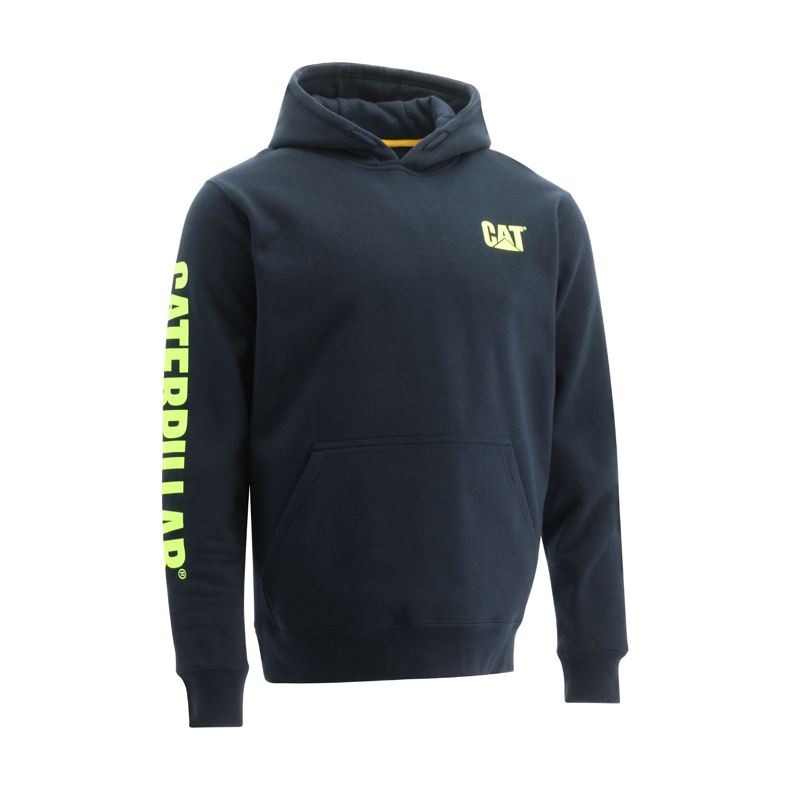 Caterpillar Trademark Banner Philippines - Mens Hoodies - Navy 87540EXNW